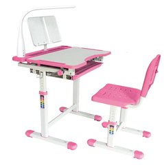 Ергономічний комплект Cubby парта і стілець-трансформери Vanda Pink 1121334203 фото