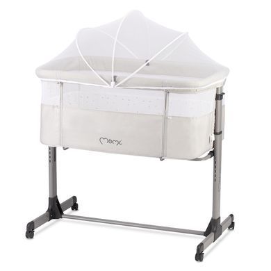 Ліжечко дитяче прямокутне MoMi REVO Light Gray &mdash; купити в Bubbleshop