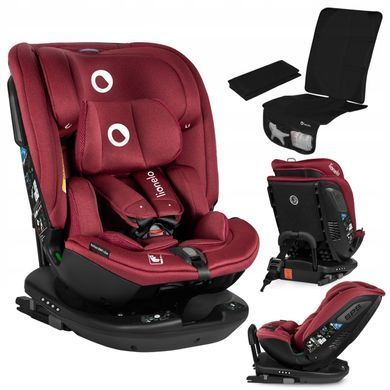 Дитяче автокрісло Lionelo BASTIAAN RWF I-SIZE RED BURGUNDY &mdash; купити в Bubbleshop