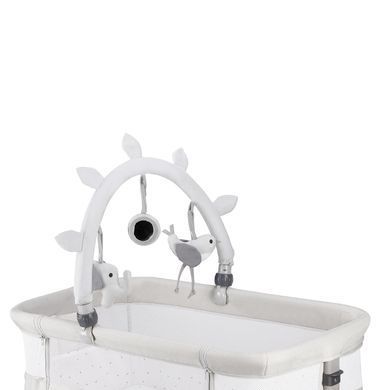 Ліжечко дитяче прямокутне MoMi REVO Light Gray &mdash; купити в Bubbleshop