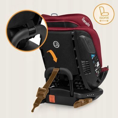 Дитяче автокрісло Lionelo BASTIAAN RWF I-SIZE RED BURGUNDY &mdash; купити в Bubbleshop