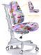Дитяче крісло Mealux Match grey base Lilac with girls