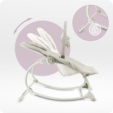 Крісло-гойдалка MoMi LAPIS Light Grey &mdash; купити в Bubbleshop