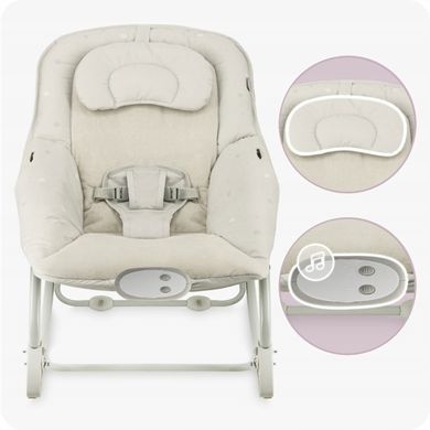 Крісло-гойдалка MoMi LAPIS Light Grey &mdash; купити в Bubbleshop
