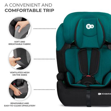 Автокресло Kinderkraft Comfort Up i-Size Green (KCCOUP02GRE0000) KCCOUP02GRE0000 фото