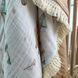 Плед муслін жатка Іграшки бежевий з бахромою