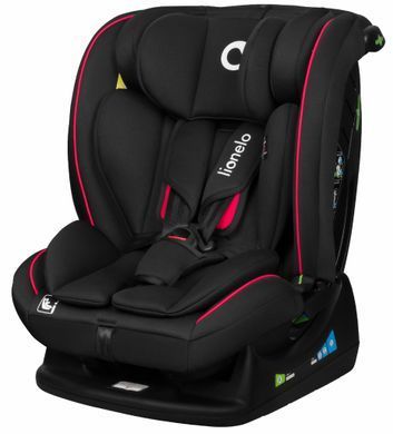 Дитяче автокрісло Lionelo AART I-SIZE BLACK CARBON RED &mdash; купити в Bubbleshop