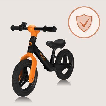 Біговел Lionelo TONI BLACK ORANGE &mdash; купити в Bubbleshop