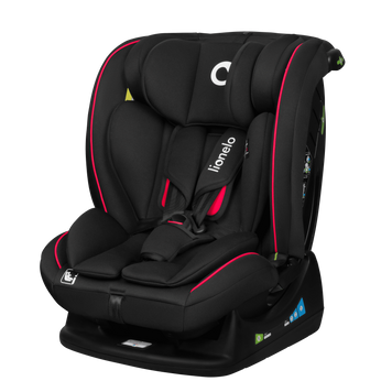 Дитяче автокрісло Lionelo AART I-SIZE BLACK CARBON RED &mdash; купити в Bubbleshop