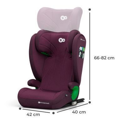 Автокрісло Kinderkraft Junior Fix 2 i-Size Cherry Pearl (KCJUFI20RED0000) &mdash; купити в Bubbleshop