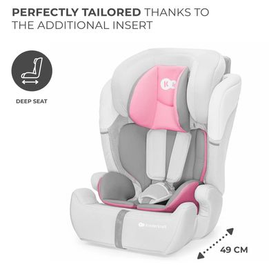 Автокрісло Kinderkraft Comfort Up i-Size Pink (KCCOUP02PNK0000) KCCOUP02PNK0000 фото