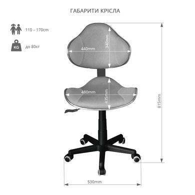 Дитяче крісло FunDesk LST3 Grey 220746446 фото