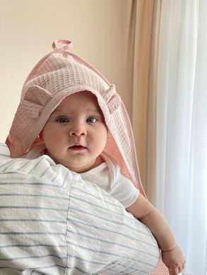 Рушник-куточок вафля айс 90х100 &mdash; купити в Bubbleshop