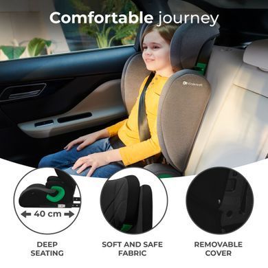 Автокрісло Kinderkraft Junior Fix 2 i-Size Graphite Black (KCJUFI20BLK0000) &mdash; купити в Bubbleshop