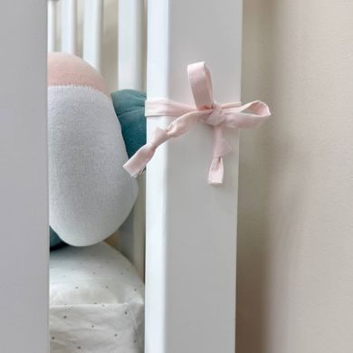 Бортик-коса білий/персик/темна м`ята &mdash; купити в Bubbleshop
