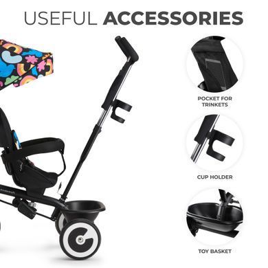 Триколісний велосипед Kinderkraft Aston Happy Shapes (KRASTO00HAP0000) &mdash; купити в Bubbleshop
