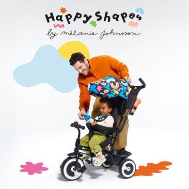 Триколісний велосипед Kinderkraft Aston Happy Shapes (KRASTO00HAP0000) &mdash; купити в Bubbleshop