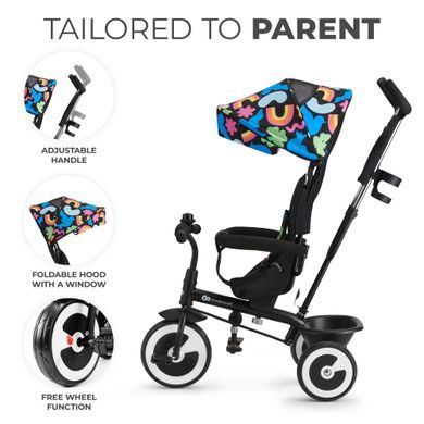 Триколісний велосипед Kinderkraft Aston Happy Shapes (KRASTO00HAP0000) &mdash; купити в Bubbleshop