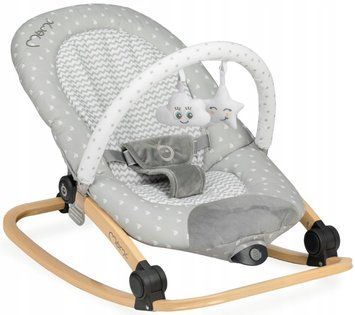 Крісло-гойдалка MoMi LUMIWOOD Grey &mdash; купити в Bubbleshop
