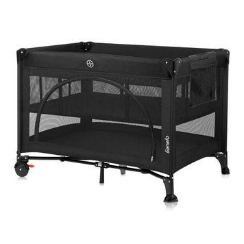 Ліжечко-манеж Lionelo LAURA BLACK CARBON &mdash; купити в Bubbleshop