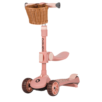 Дитячий самокат Lionelo FRANKY PINK ROSE &mdash; купити в Bubbleshop