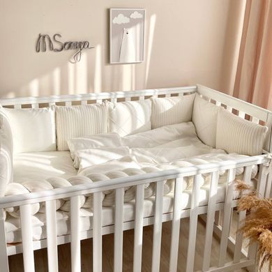 Комплект постільної білизни для новонародженого DreamLand молочний &mdash; купити в Bubbleshop