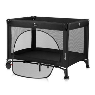 Ліжечко-манеж Lionelo LAURA BLACK CARBON &mdash; купити в Bubbleshop