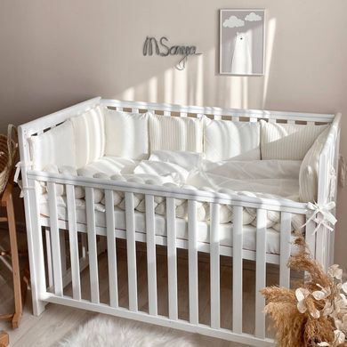 Комплект постільної білизни для новонародженого DreamLand молочний &mdash; купити в Bubbleshop