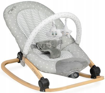 Крісло-гойдалка MoMi LUMIWOOD Grey — купити в Bubbleshop