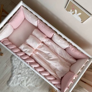 Комплект постільної білизни для новонародженого DreamLand пудра &mdash; купити в Bubbleshop