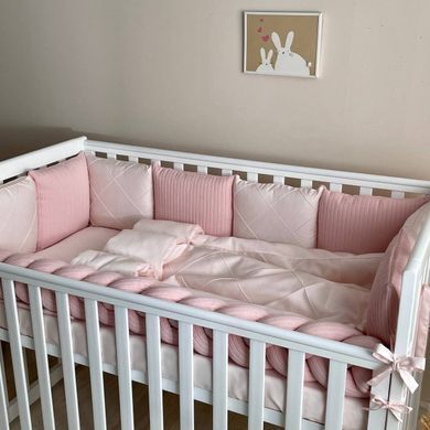 Комплект постільної білизни для новонародженого DreamLand пудра &mdash; купити в Bubbleshop
