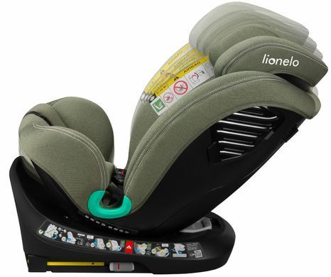 Дитяче автокрісло Lionelo BASTIAAN ONE I-SIZE GREEN OLIVE &mdash; купити в Bubbleshop