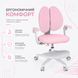 Дитяче крісло Fundesk Buono Pink з підлокітниками та підставкою для ніг