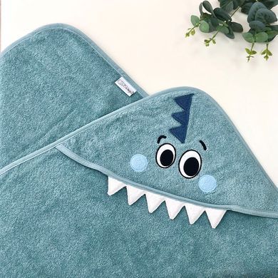 Рушник-куточок Діно мятний &mdash; купити в Bubbleshop