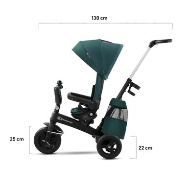 Трехколесный велосипед Kinderkraft Easytwist Midnight Green (KKRETWIGRE0000) KKRETWIGRE0000 фото