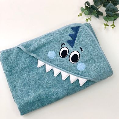 Рушник-куточок Діно мятний &mdash; купити в Bubbleshop