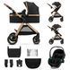Універсальна коляска 3 в 1 Kinderkraft Esme Pro Pure Black (KSESME00BLK300N) &mdash; купити в Bubbleshop
