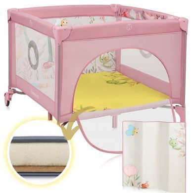 Манеж Lionelo MILLE PLUS PINK &mdash; купити в Bubbleshop
