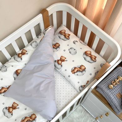 Змінна постіль Baby Mix Тедді сірий &mdash; купити в Bubbleshop