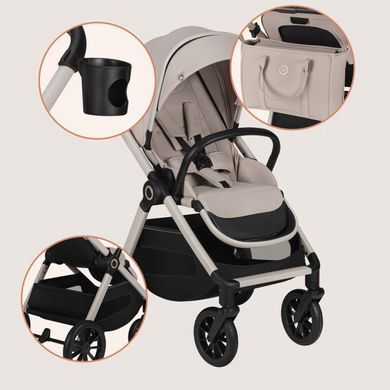 Універсальна коляска 3 в 1 Lionelo LAYLA 3IN1 BEIGE SAND &mdash; купити в Bubbleshop