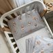 Змінна постіль Baby Mix Ведмедик у ковдрі на сірому