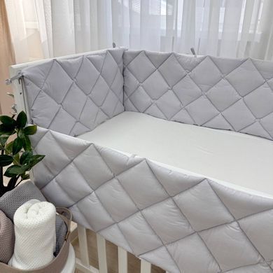 Стьобаний бортик срібло &mdash; купити в Bubbleshop