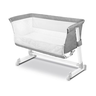Ліжечко приставне Lionelo THEO CONCRETE &mdash; купити в Bubbleshop