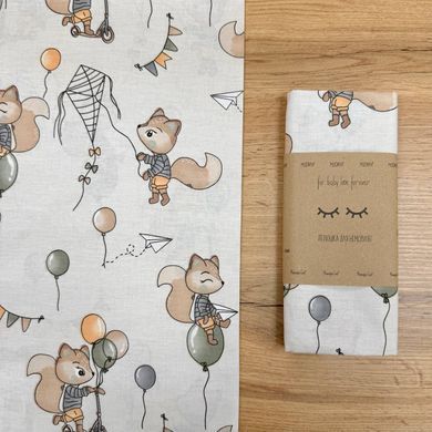 Пелюшка бязь Лисичка на кульках &mdash; купити в Bubbleshop