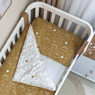 Змінна постіль Baby Mix Діно гірчиця &mdash; купити в Bubbleshop