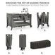 Ліжко-манеж с пеленатором Kinderkraft Joy 2 Dark Grey (KLJOY02DGR000AC)