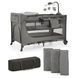 Ліжко-манеж с пеленатором Kinderkraft Joy 2 Dark Grey (KLJOY02DGR000AC)