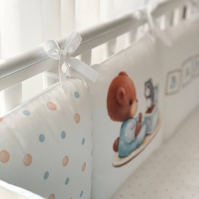 Комплект постільної білизни для новонародженого Арт Дизайн Baby Teddy, колір блакитний &mdash; купити в Bubbleshop