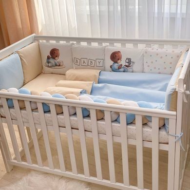 Комплект постільної білизни для новонародженого Арт Дизайн Baby Teddy, колір блакитний &mdash; купити в Bubbleshop