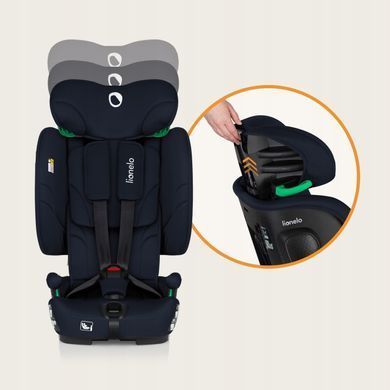 Дитяче автокрісло Lionelo NELLY I-SIZE BLACK CARBON &mdash; купити в Bubbleshop